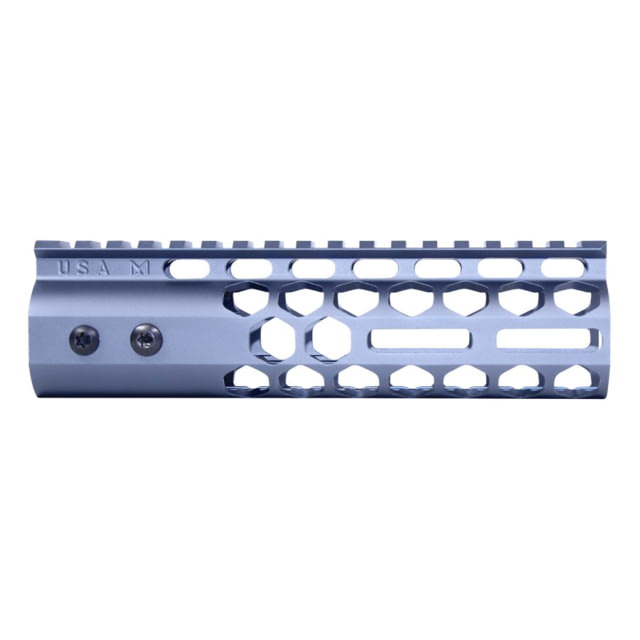 Guntec USA Air Lite Series Honeycomb M-LOK Free Floating Handguard w/ Monolithic Top Rail 7in Anodized Grey - Guntec Usa