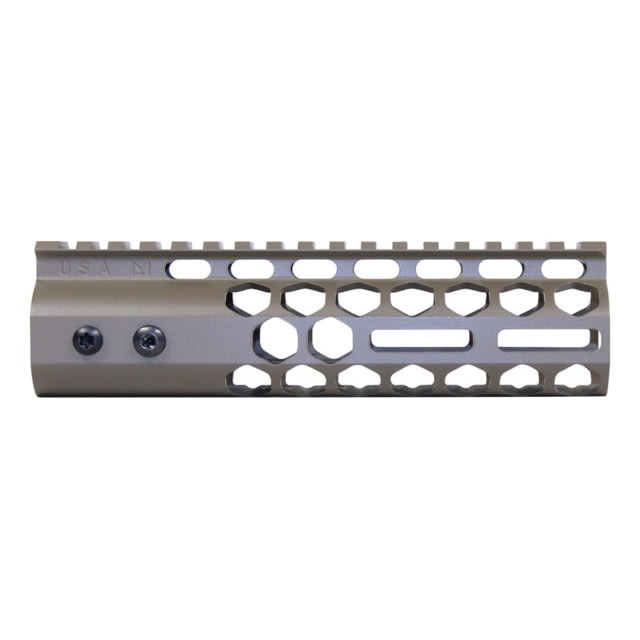 Guntec USA Air Lite Series Honeycomb M-LOK Free Floating Handguard w/ Monolithic Top Rail 7in Cerakote Flat Dark Earth - Guntec Usa