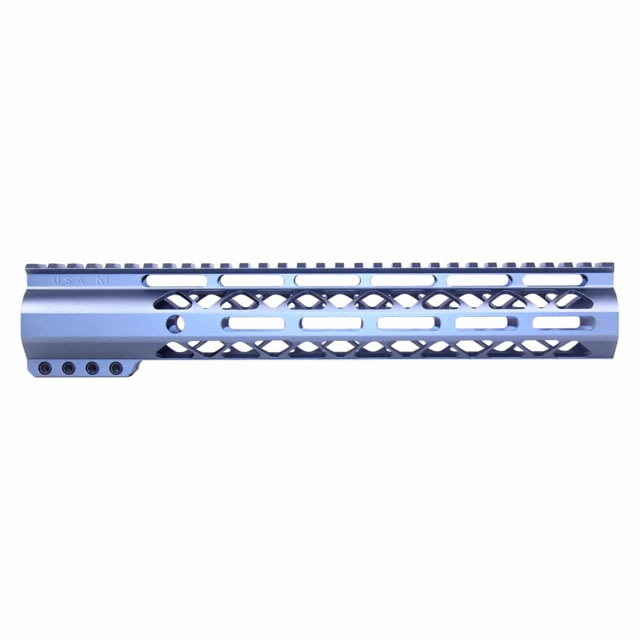 Guntec USA AirLok Series M-LOK Compression Free Floating Handguard w/Monolithic Top Rail 12in Grey - Guntec Usa