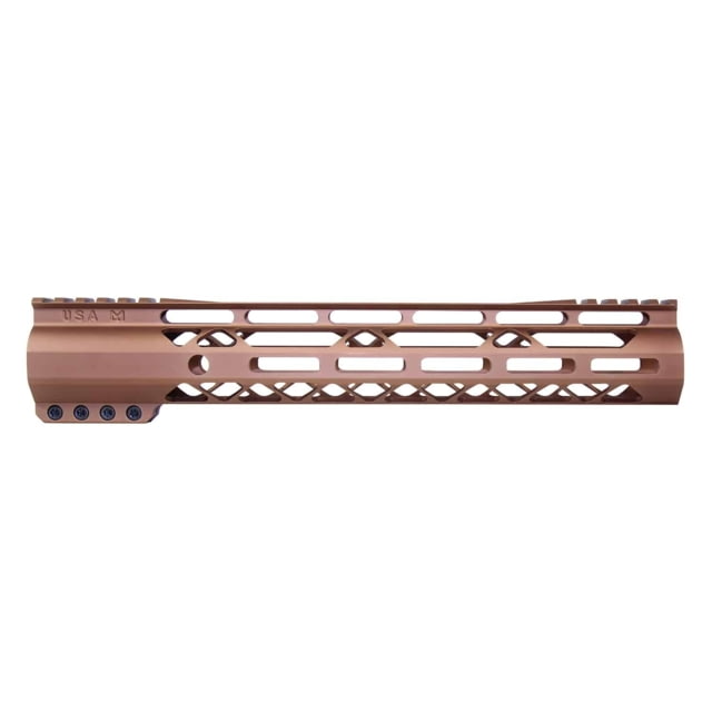 Guntec USA AIR-LOK Series M-LOK Compression Gen 2 Free Floating Handguard w/Monolithic Top Rail 12in Bronze - Guntec Usa
