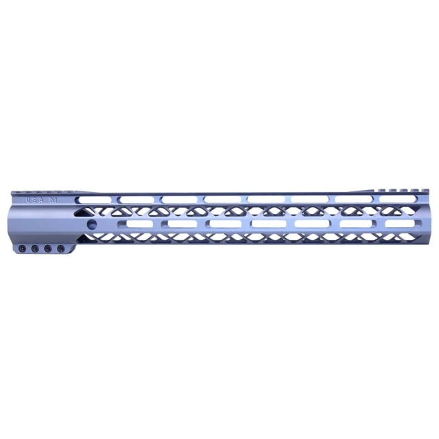Guntec USA AIR-LOK Series M-LOK Compression Gen 2 Free Floating Handguard w/Monolithic Top Rail 15in Grey - Guntec Usa