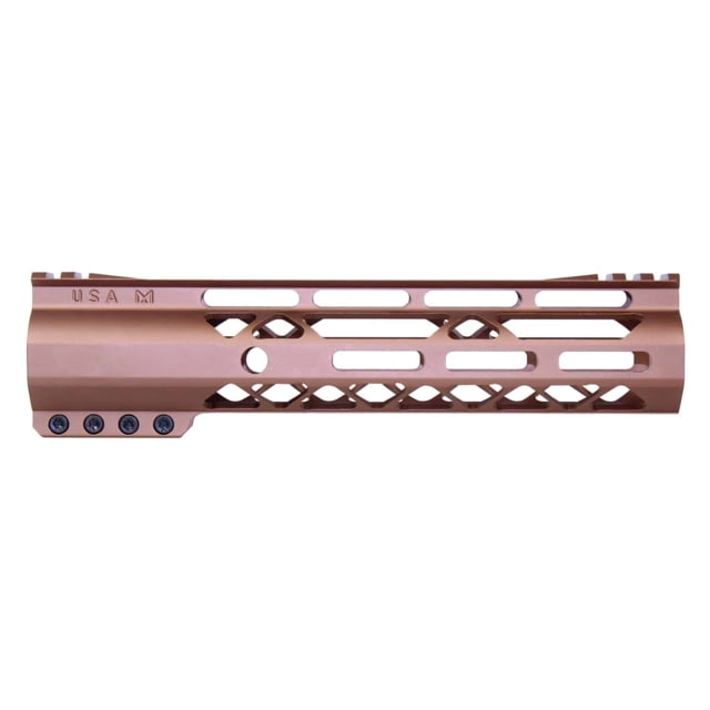 Guntec USA AIR-LOK Series M-LOK Compression Gen 2 Free Floating Handguard w/Monolithic Top Rail 9in Bronze - Guntec Usa