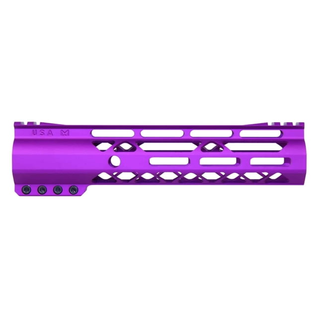 Guntec USA AIR-LOK Series M-LOK Compression Gen 2 Free Floating Handguard w/Monolithic Top Rail 9in Purple - Guntec Usa
