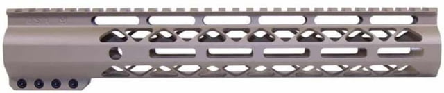 Guntec USA AR-15 12in Air-Lok Series M-LOK Compression Free Floating Handguard w/ Monolithic Top Rail Flat Dark Earth - Guntec Usa