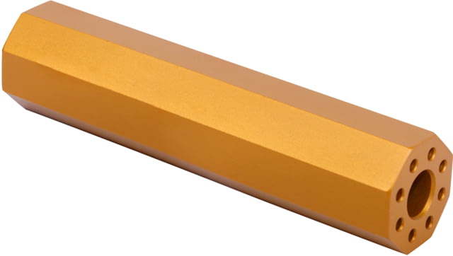 Guntec USA AR-15 4.5in Octagonal Fake Suppressor Anodized Orange - Guntec Usa