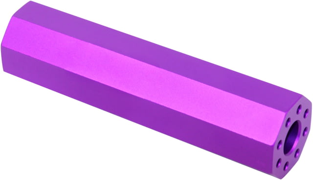 Guntec USA AR-15 4.5in Octagonal Fake Suppressor Anodized Purple - Guntec Usa