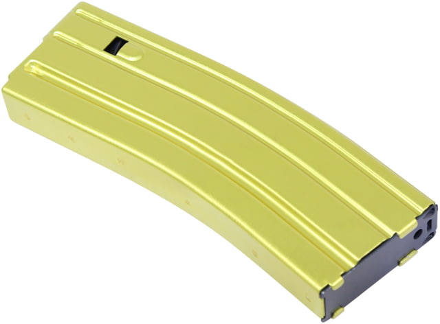 Guntec USA AR-15 5.56mm 30 Round Rifle Magazine w/Anti-Tilt Follower Anodized Neon Yellow - Guntec Usa