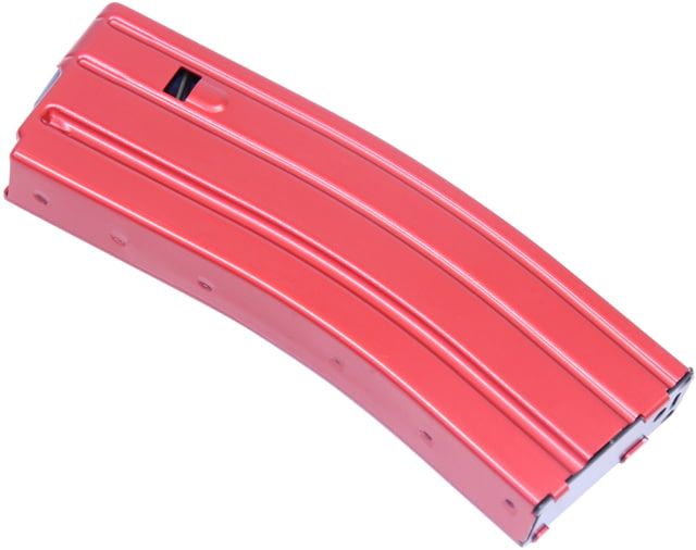 Guntec USA AR-15 5.56mm 30 Round Rifle Magazine w/Anti-Tilt Follower Anodized Red - Guntec Usa