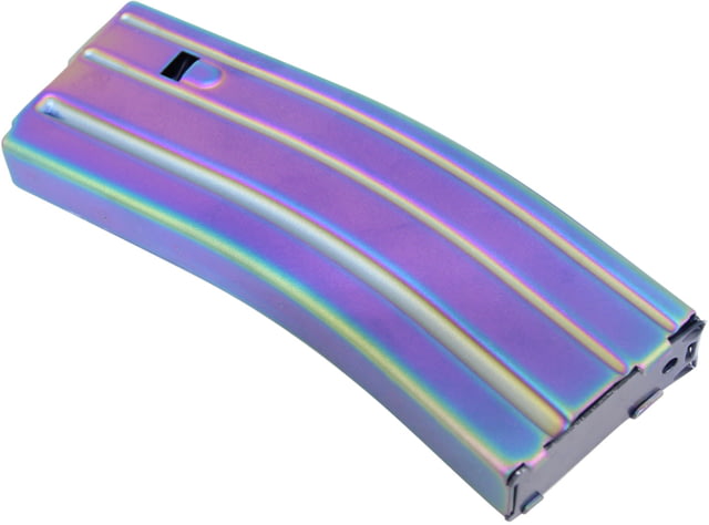 Guntec USA AR-15 5.56mm 30 Round Rifle Magazine w/Anti-Tilt Follower Matte Rainbow PVD - Guntec Usa