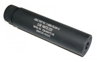 Guntec USA AR-15 5.5in Fake Suppressor .223 Cal Black
