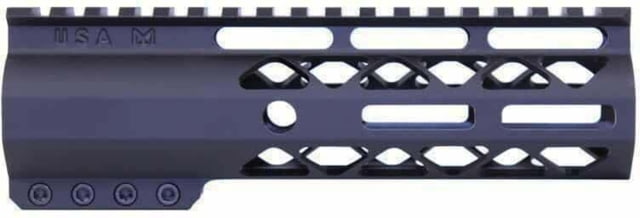 USED Guntec USA AR-15 7in Air-Lok Series M-LOK Compression Free Floating Handguard w/ Monolithic Top Rail Anodized Black GT-7ALC EDEMO1 Used Condition - Guntec Usa