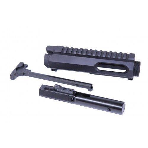 Guntec USA AR-15 9mm Cal Complete Upper Receiver Combo Kit Black - Guntec Usa