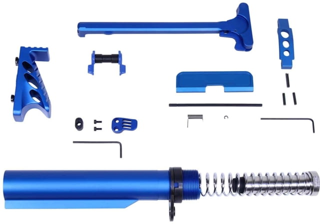 Guntec USA AR-15 Accessory Accent Kit Anodized Blue - Guntec Usa