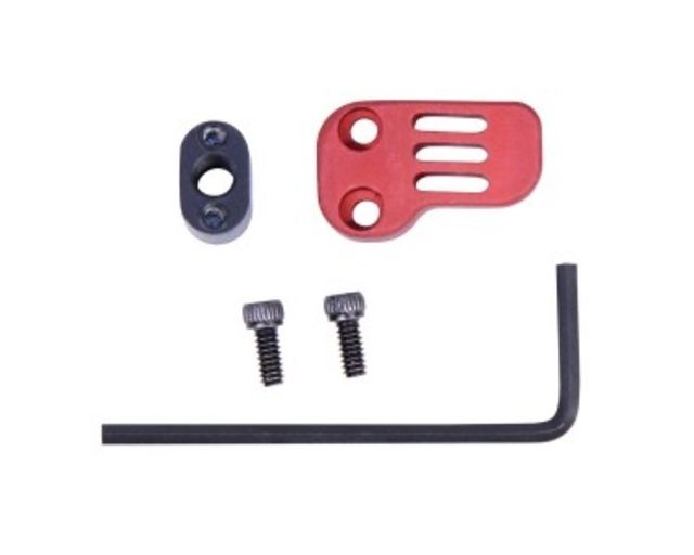 Guntec USA AR-15/AR .308 Extended Magazine Catch Paddle Release Red Anodized - Guntec Usa
