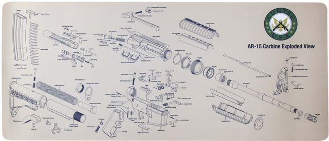Guntec USA AR-15 Armorers Gun Cleaning/Assembly Mat Desert Tan - Guntec Usa