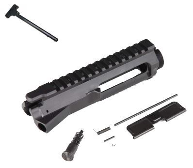 Guntec USA AR-15 Billet Upper Receiver w/Charging Handle and Forward Assist Ejection Door Assembly - Guntec Usa