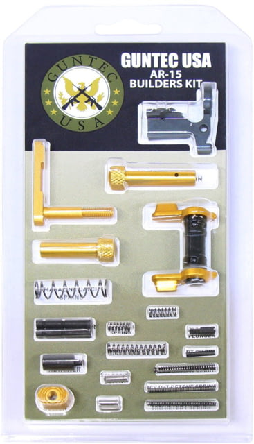 Guntec USA AR-15 Builders Kit w/Ambidextrous Safety Anodized Gold - Guntec Usa