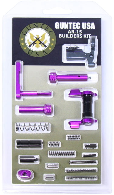 Guntec USA AR-15 Builders Kit w/Ambidextrous Safety Anodized Purple - Guntec Usa