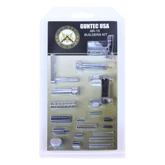 Guntec USA AR-15 Builders Kit w/Ambidextrous Safety Chrome - Guntec Usa