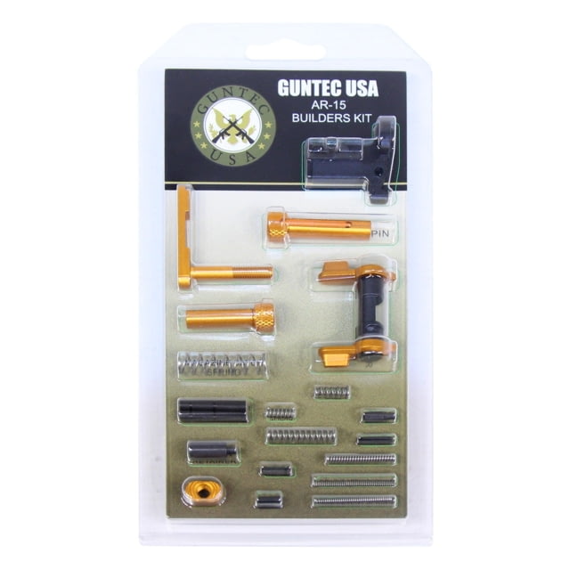 Guntec USA AR-15 Builders Kit w/Ambidextrous Safety Orange - Guntec Usa