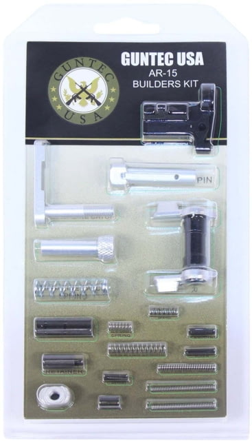 Guntec Usa Ar-15 Builders Kit With Ambi Safety Anodized Clear Build-Kit-Ambi-Clear - Guntec Usa