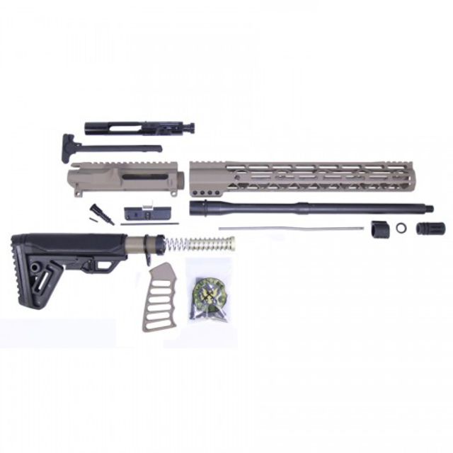 Guntec USA AR-15 Complete 5.56 Upper Receiver w/o Lower Parts Kit N.4 15in Air-Lok M-Lok Handguard MLS Gen 2 Stock Assembly Carbine Length .750 Gas - Guntec Usa