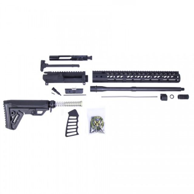 Guntec USA AR-15 Complete 5.56 Upper Receiver w/o Lower Parts Kit N.5 15in Ultralight Series M-Lok Handguard MLS Gen 2 Stock Assembly Carbine Length - Guntec Usa