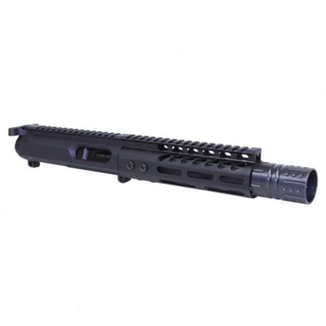 Guntec USA AR-15 Complete 9mm Upper Receiver Mil-Spec Charging Handle 6.75 inch M-Lok Handguard 7.5 inch Contour 4150 Barrel 1-10 Twist 1/2x36 - Guntec Usa
