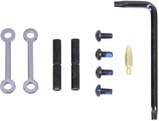 Guntec USA AR-15 Complete Anti-Rotation Trigger/Hammer Pin Set Chrome Black - Guntec Usa