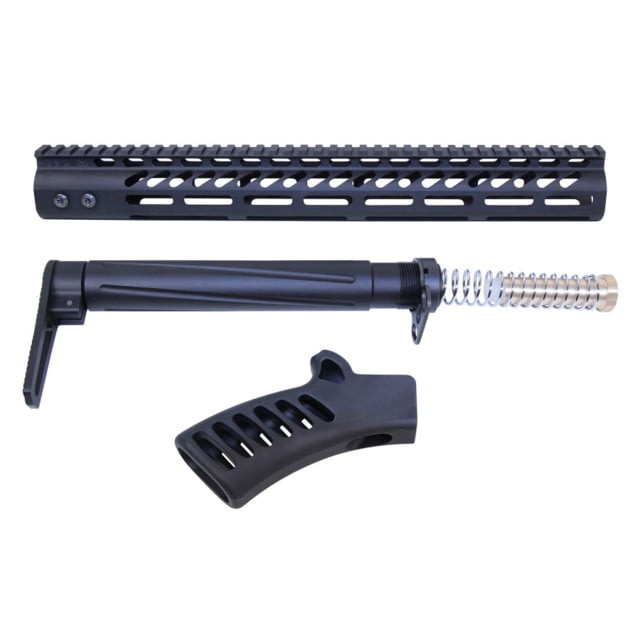 Guntec USA AR-15 Compliant Ultra Furniture Set Anodized Black - Guntec Usa