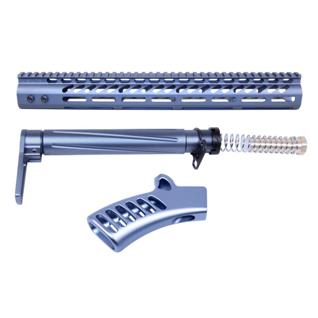 Guntec USA AR-15 Compliant Ultra Furniture Set Anodized Grey - Guntec Usa