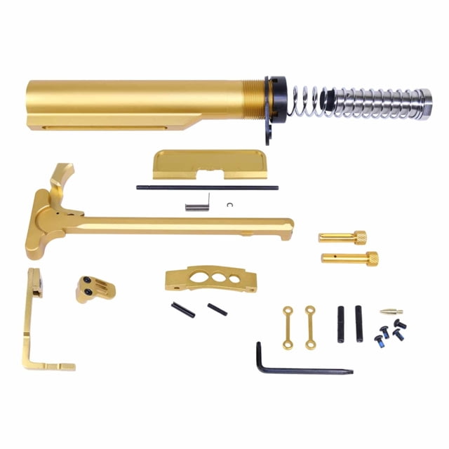 EDEMO Guntec USA AR-15 Essentials Kit Anodized Gold EKIT-GOLD EDEMO1 - Guntec Usa