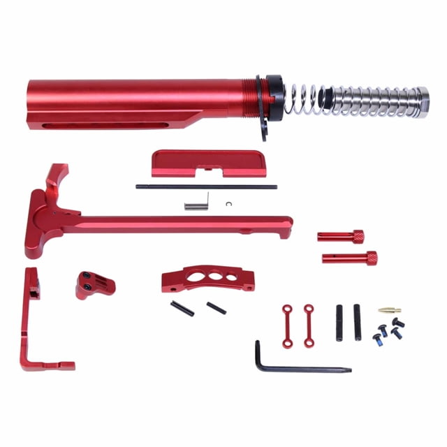 Guntec USA AR-15 Essentials Kit Anodized Red - Guntec Usa