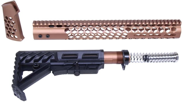 Guntec USA AR-15 Honeycomb Series Complete Furniture Set Gen 2 Anodized Bronze - Guntec Usa