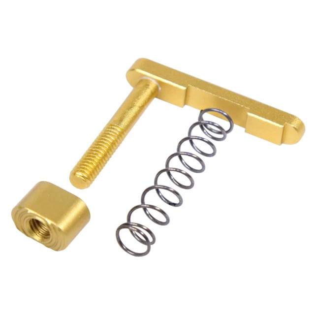 Guntec USA AR-15 Mag Catch Assembly w/Extended Mag Button Anodized Gold - Guntec Usa