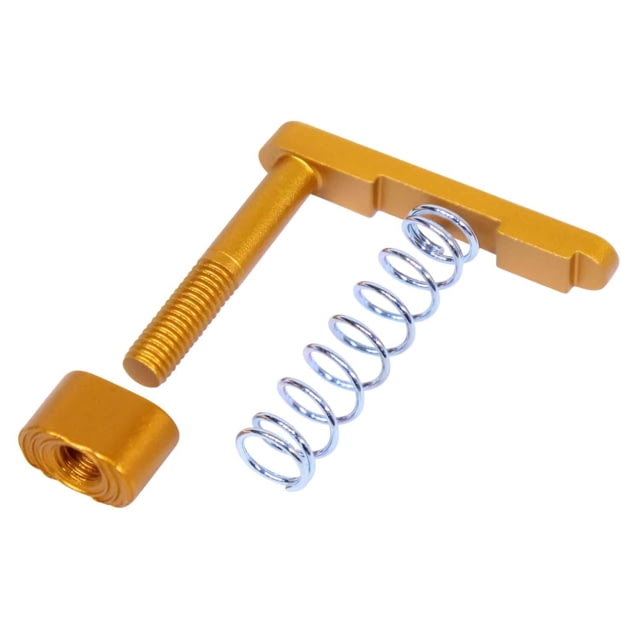 Guntec USA AR-15 Mag Catch Assembly w/Extended Mag Button Anodized Orange - Guntec Usa