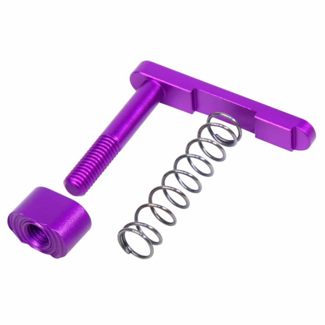 Guntec USA AR-15 Mag Catch Assembly w/Extended Mag Button Anodized Purple - Guntec Usa