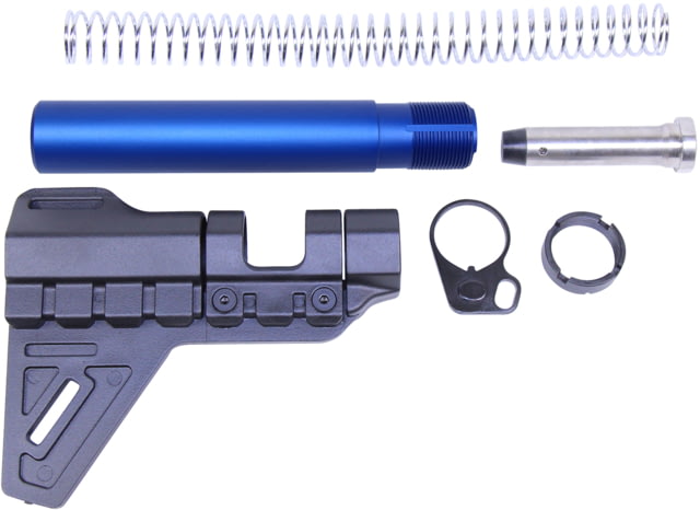 Guntec USA AR-15 Micro Breach Pistol Brace Kit Anodized Blue - Guntec Usa