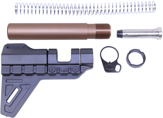 Guntec USA AR-15 Micro Breach Pistol Brace Kit Anodized Bronze - Guntec Usa