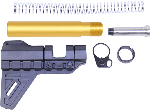 Guntec USA AR-15 Micro Breach Pistol Brace Kit Anodized Gold - Guntec Usa