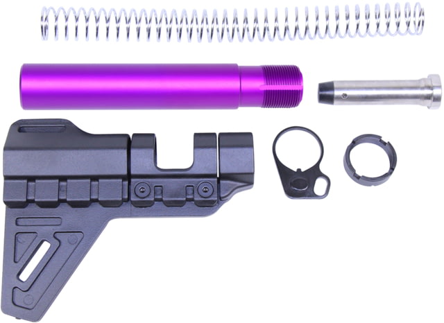 Guntec USA AR-15 Micro Breach Pistol Brace Kit Anodized Purple - Guntec Usa