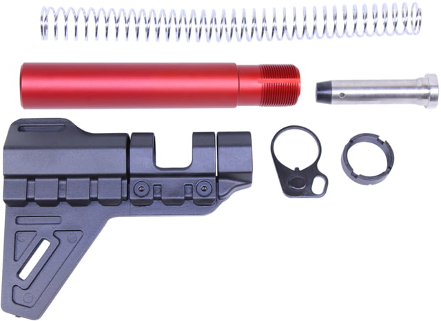 Guntec USA AR-15 Micro Breach Pistol Brace Kit Anodized Red - Guntec Usa