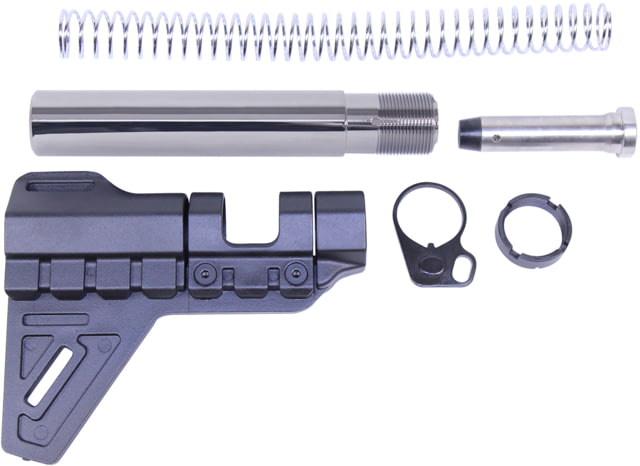 Guntec USA AR-15 Micro Breach Pistol Brace Kit Black Chrome - Guntec Usa