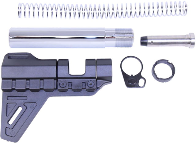 Guntec USA AR-15 Micro Breach Pistol Brace Kit Chrome - Guntec Usa