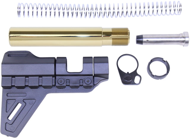 Guntec USA AR-15 Micro Breach Pistol Brace Kit Gold Plated - Guntec Usa