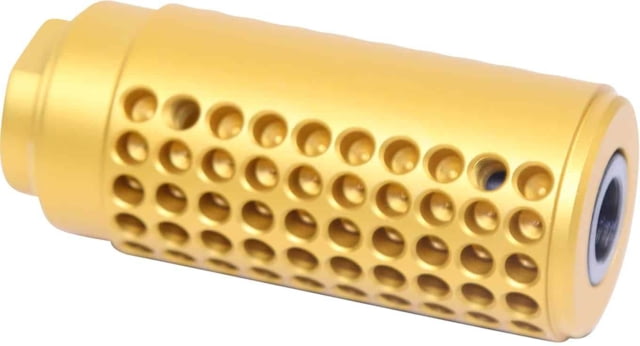 Guntec USA AR-15 Micro Reverse Thread Slip Over Socom Style Fake Suppressor Gen 2 Anodized Gold - Guntec USA