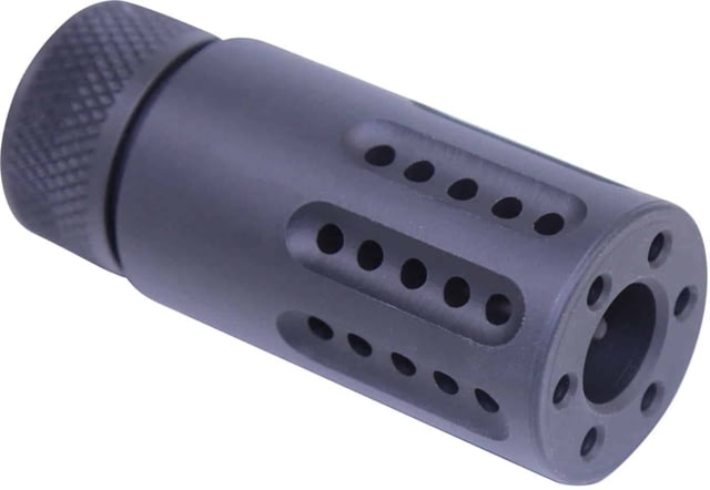 USED Guntec USA AR-15 Micro Slip Over Barrel Shroud w/ Multi Port Muzzle Brake Anodized Black - Guntec Usa
