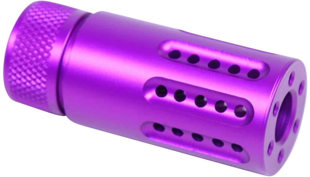 US Guntec USA AR-15 Micro Slip Over Barrel Shroud w/ Multi Port Muzzle Brake, 9mm, Anodized Purple, 1326-MB-P-S-9-PURPLE Tech Data