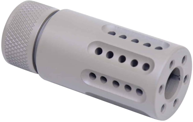 Guntec USA AR-15 Micro Slip Over Barrel Shroud w/ Multi Port Muzzle Brake Flat Dark Earth - Guntec Usa