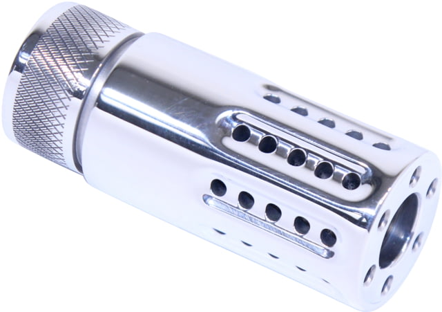 Guntec USA AR-15 Micro Slip Over Barrel Shroud With Multi Port Muzzle Brake High Polished Aluminium - Guntec USA